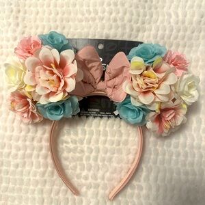 Minnie Mouse Floral Mouse Ear Headband